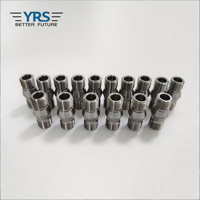 Tolerans 0.02mm Paslanmaz Çelik Tornalı Bileşenler Aşınma Önleyici Yağ Boru Bağlantısı