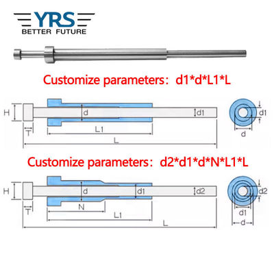 SKD61 Kalıp çıkartıcı koltuk itme tüpü Standart olmayan özel boru koltuğu boş iğne plastik dökme için uygundur Kalıp